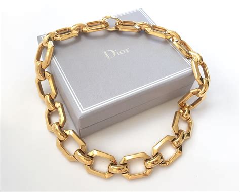 choker dior necklace|christian Dior chunky necklace.